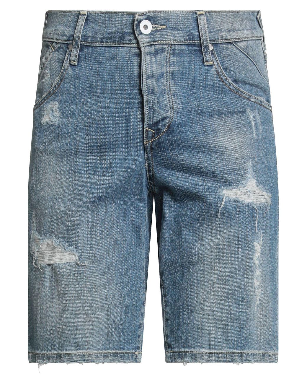 0/zero Construction Blue Denim Shorts for men