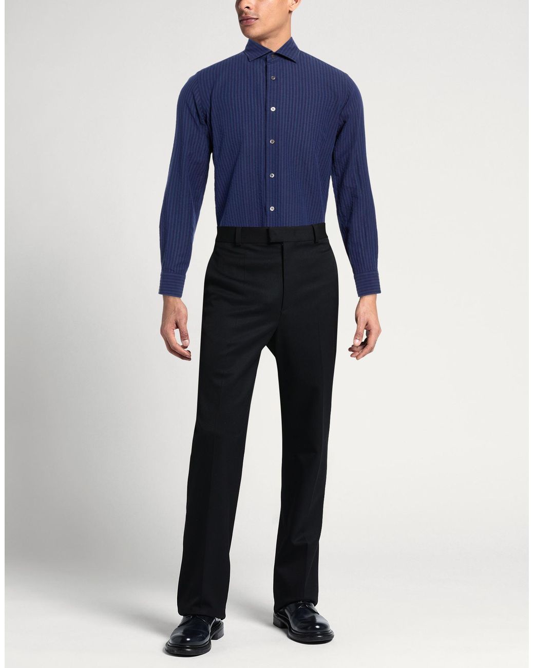 Alea Blue Shirt Cotton, Linen for men