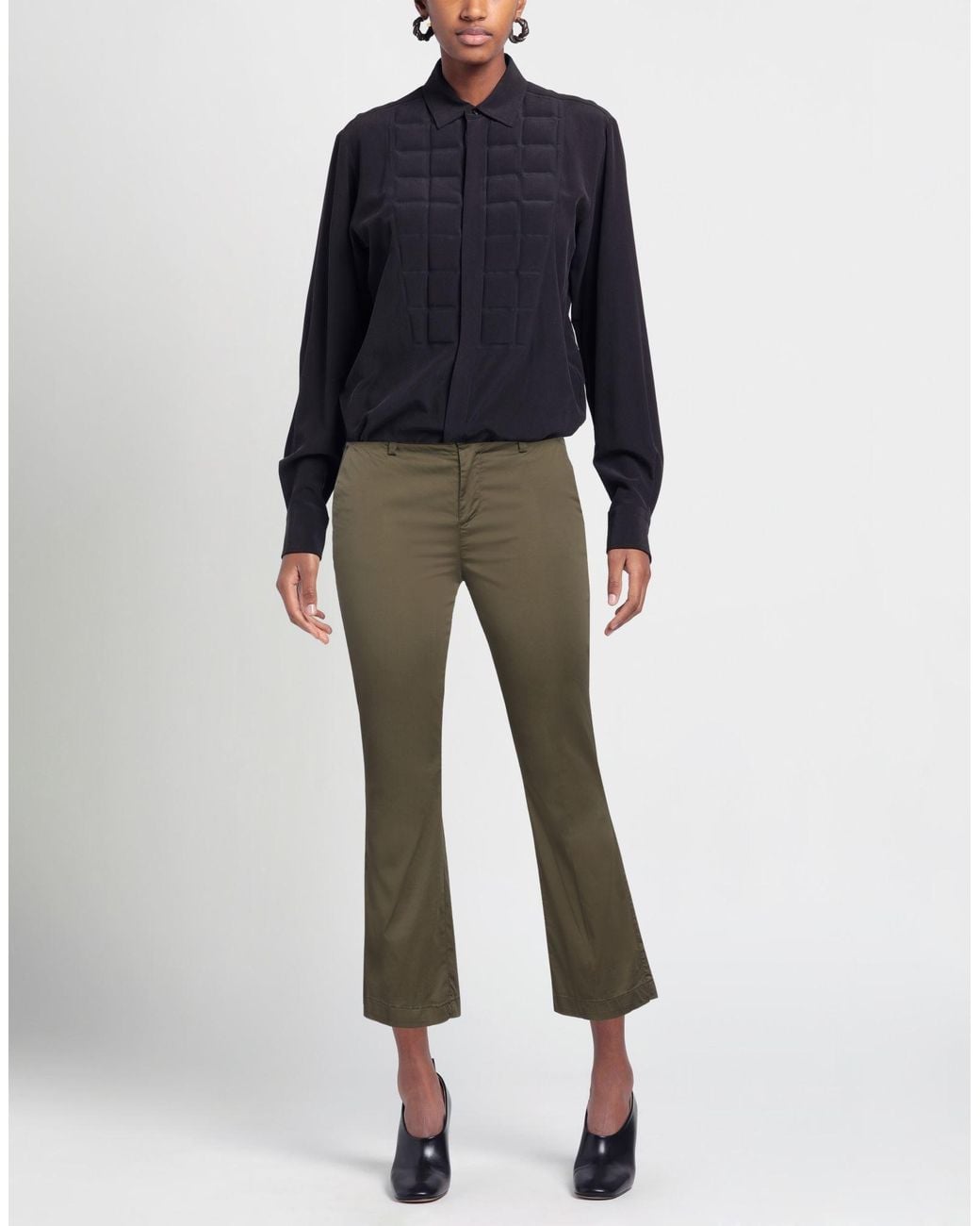 Liu Jo Gray Pants Cotton, Elastane