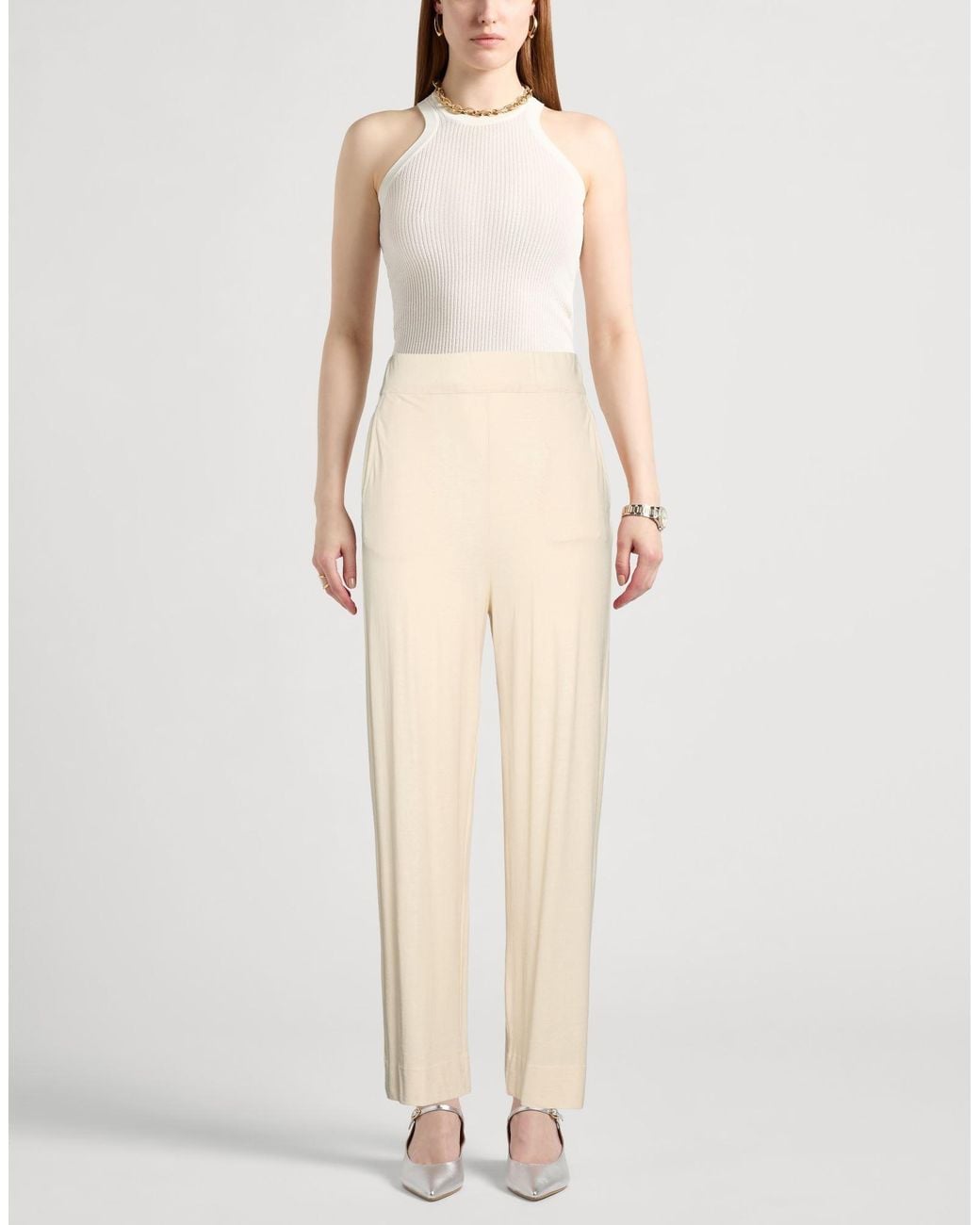 Zanone Natural Pants Cotton