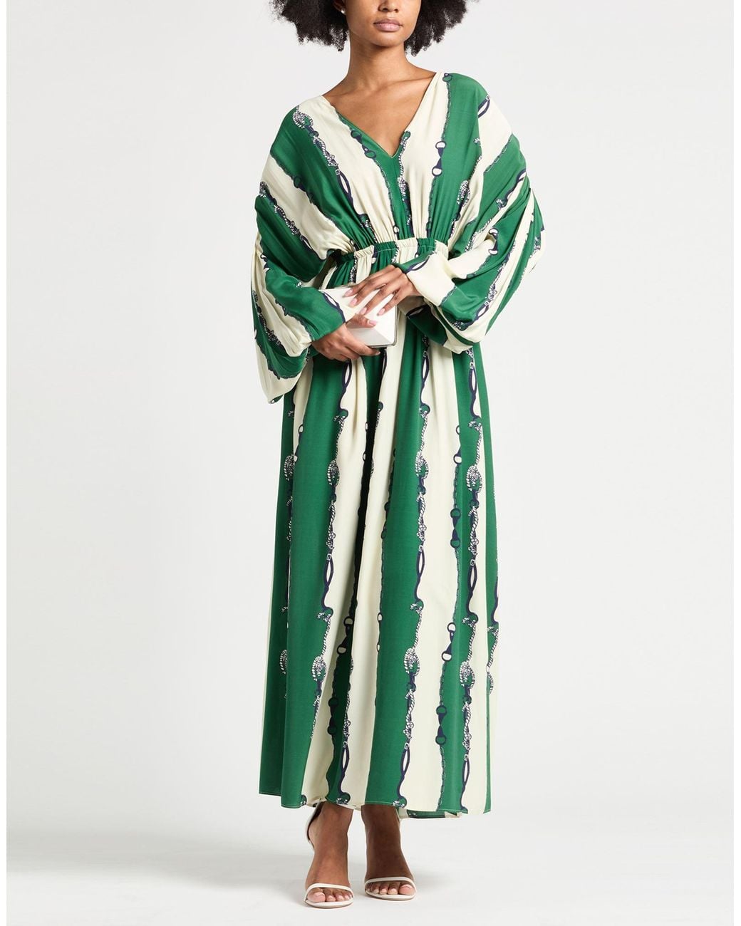 Ballantyne Green Maxi Dress Viscose
