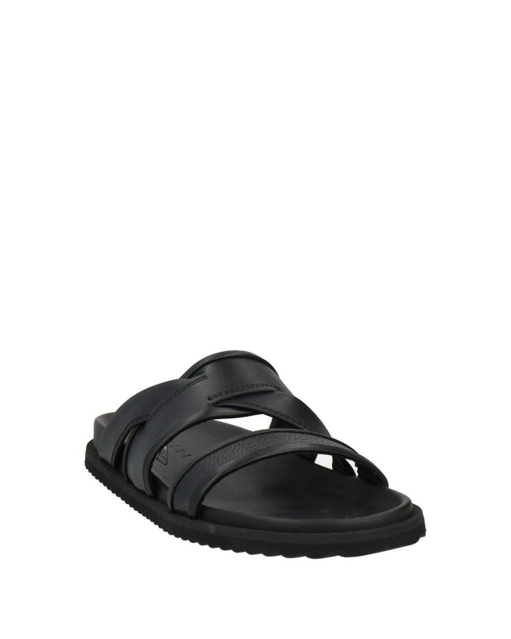 Baldinini Black Sandals Calfskin for men