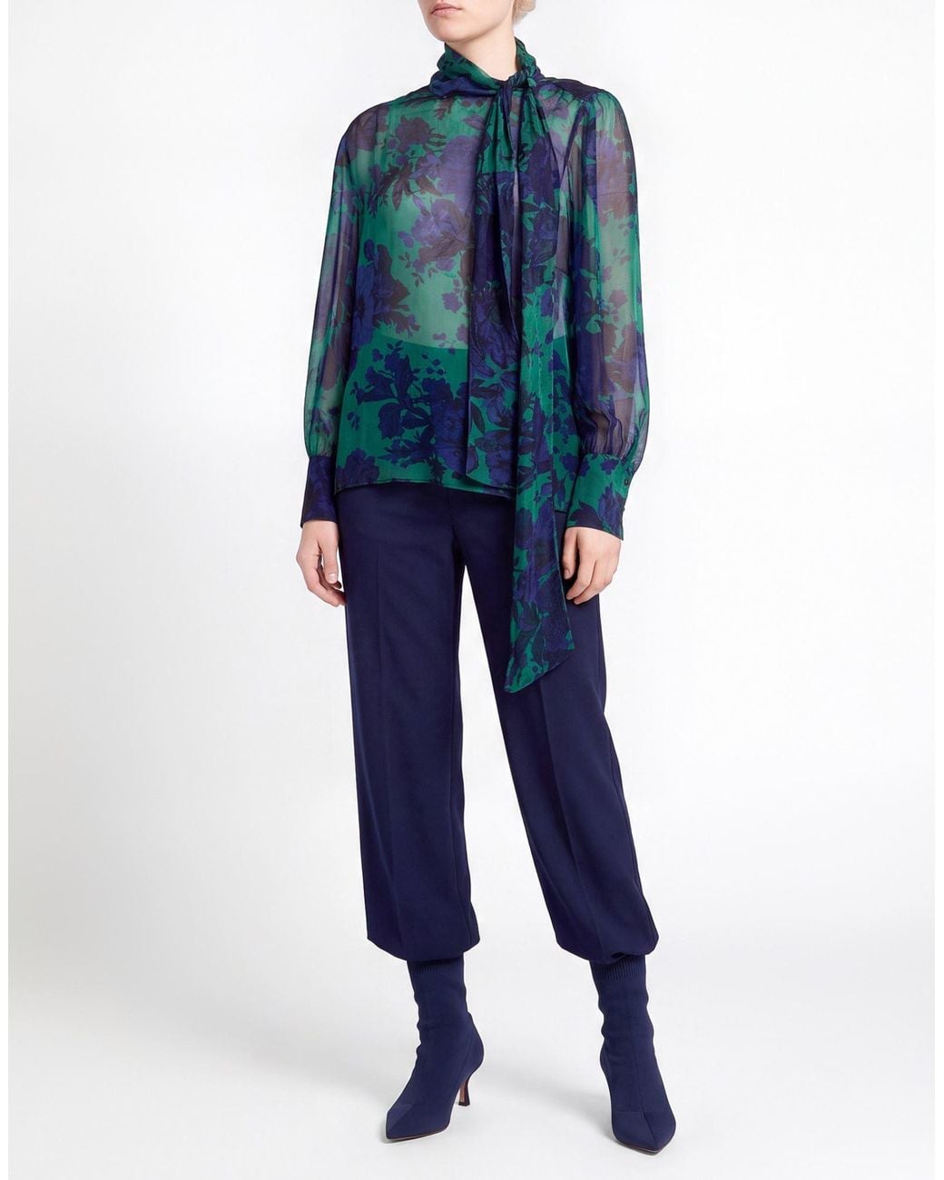 Liu Jo Blue Top Silk, Viscose