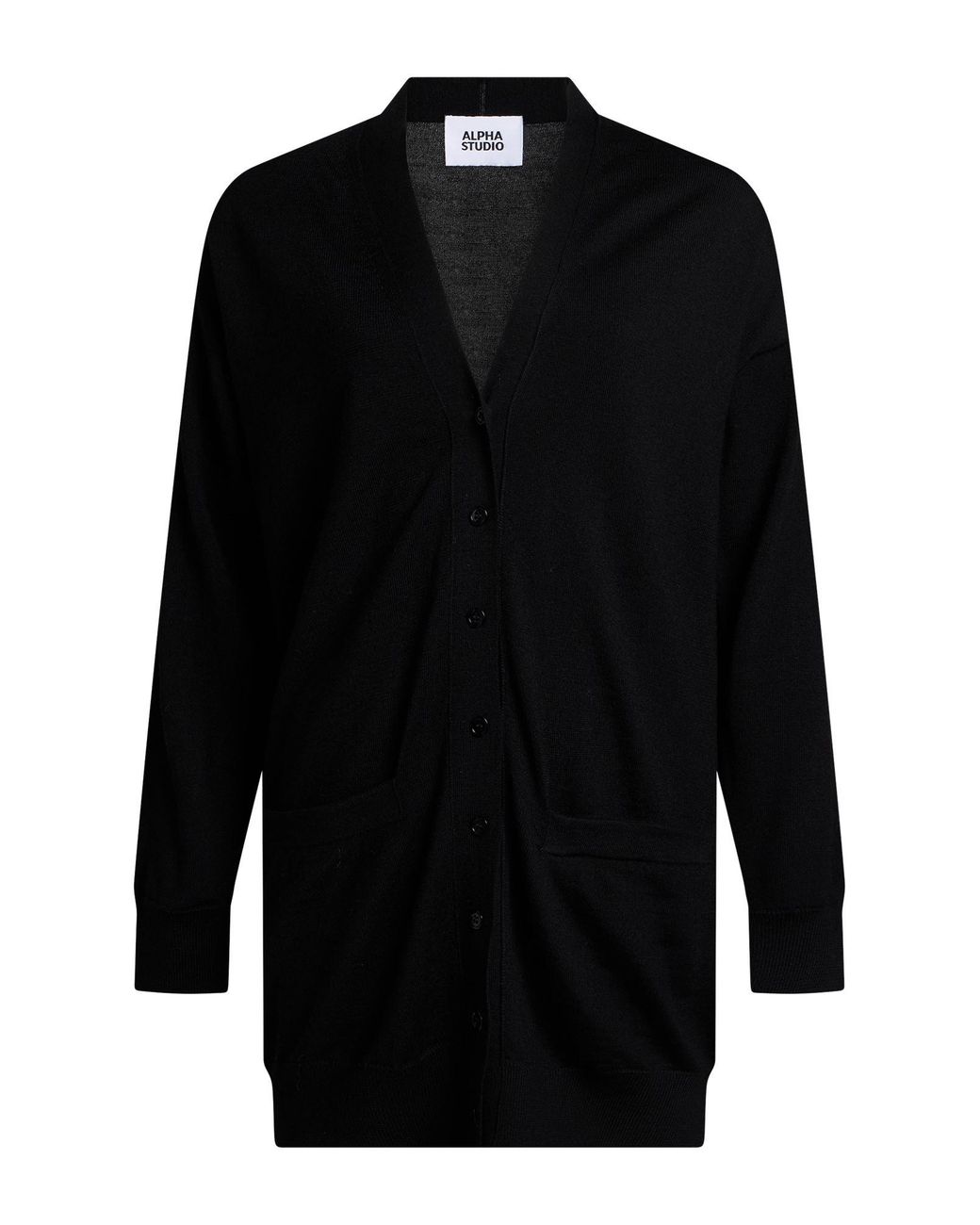 Cardigan Alpha Studio en coloris Black