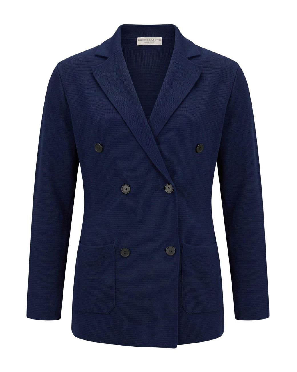FILIPPO DE LAURENTIIS Blue Midnight Blazer Cotton