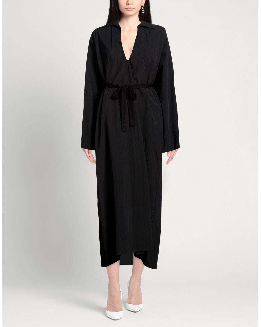 Meta Campania Collective Black Maxi Dress Polyamide, Polyurethane