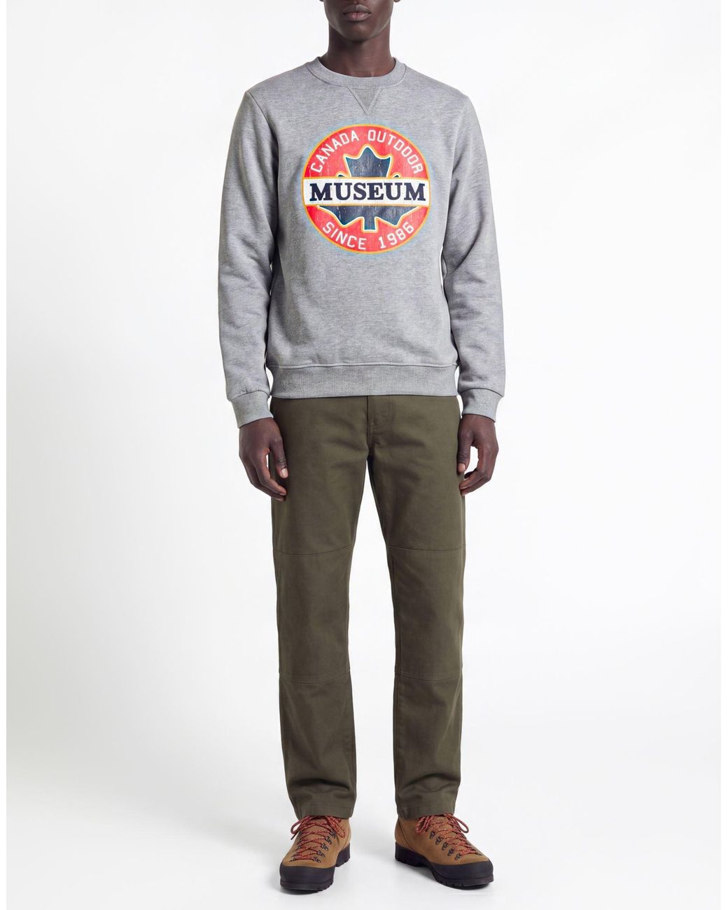 Museum Gray Sweatshirt for men