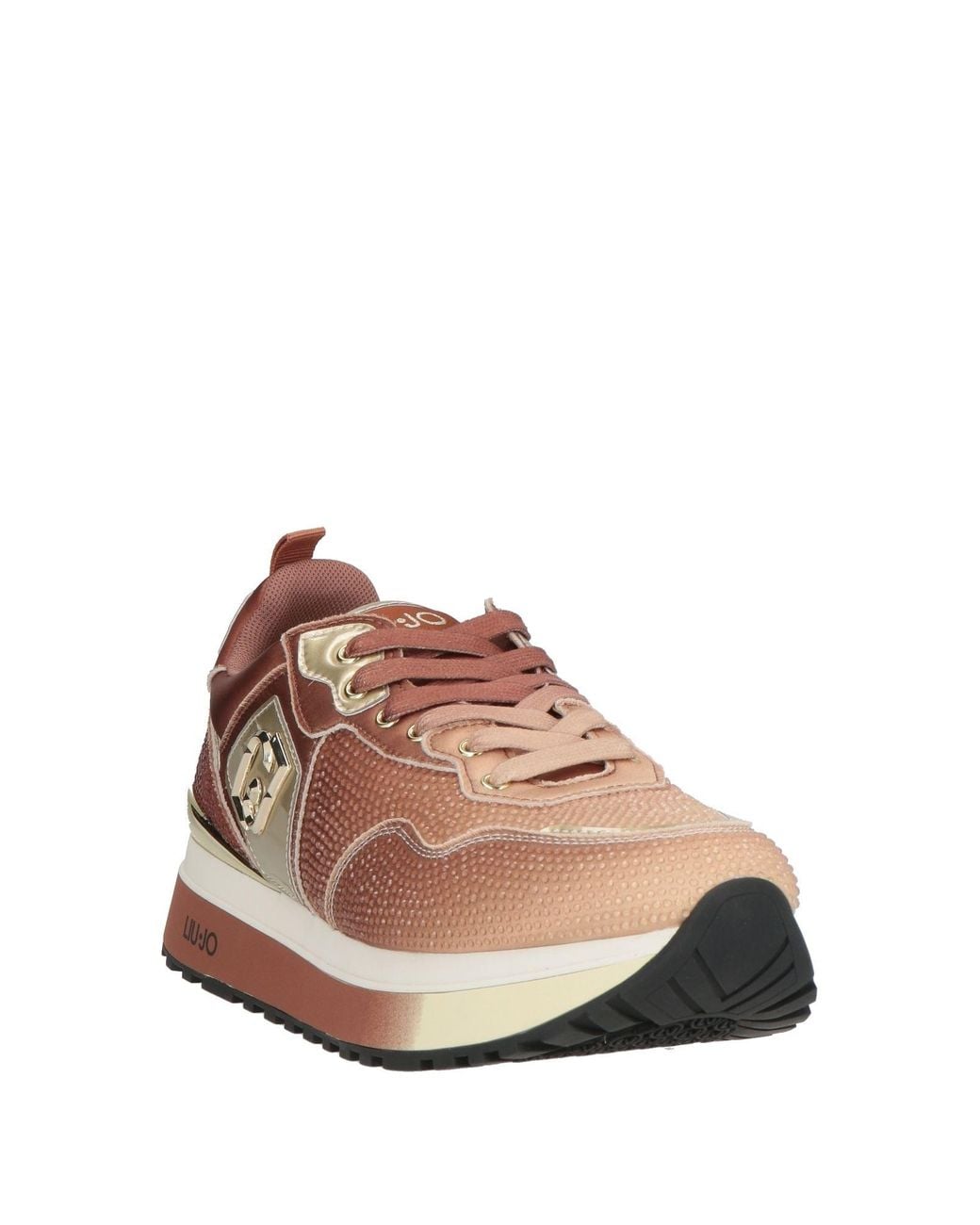 Liu Jo Pink Copper Sneakers Textile Fibers, Synthetic Material