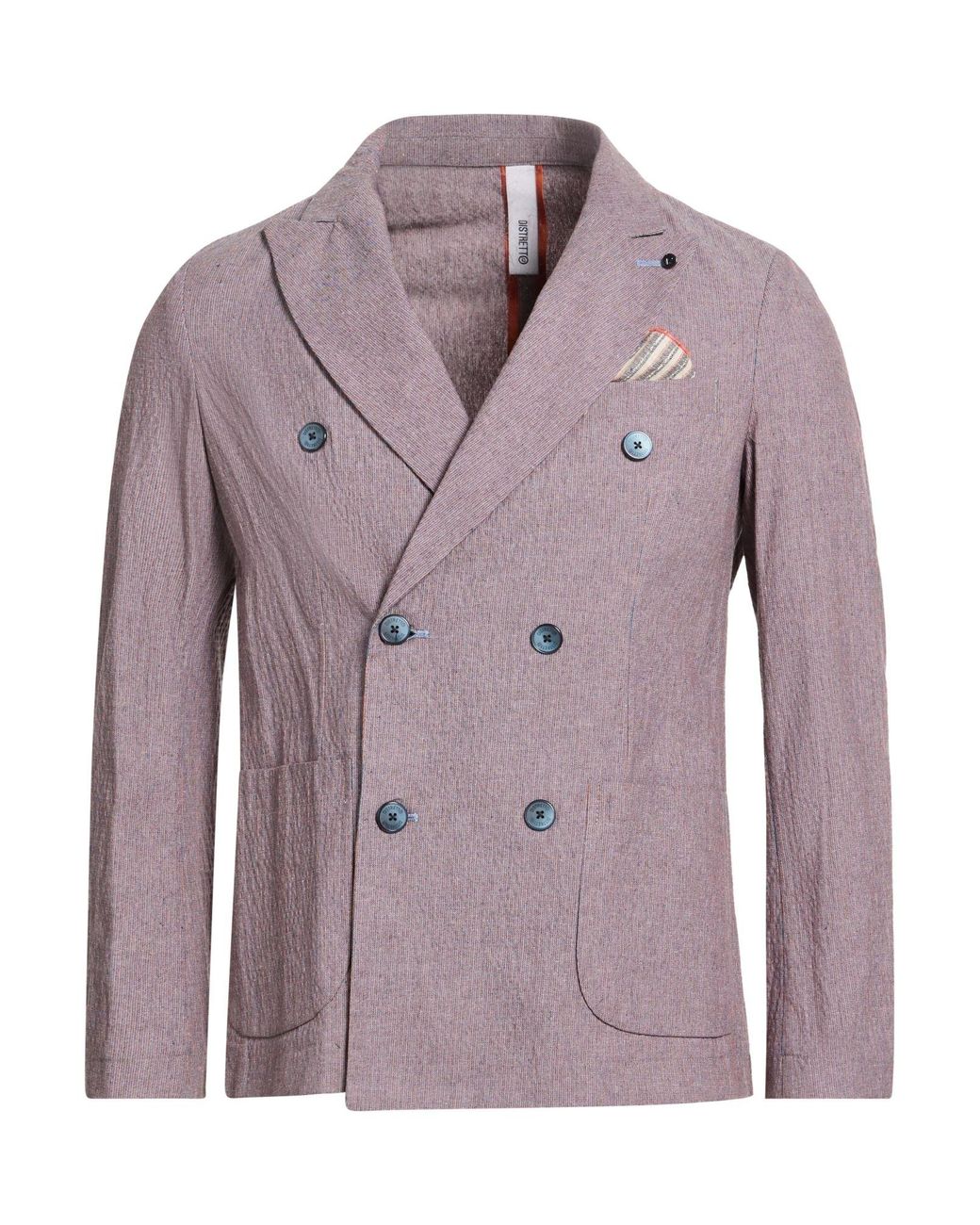 DISTRETTO 12 Purple Blazers for men