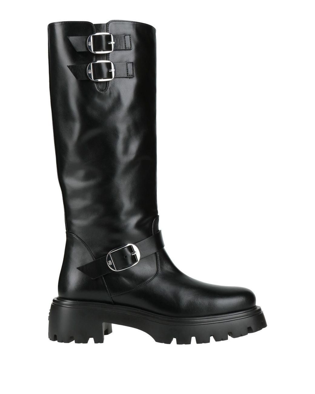 Stuart Weitzman Black Boot Leather