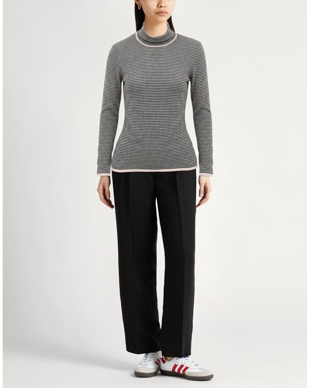 Crossley Gray Turtleneck Virgin Wool