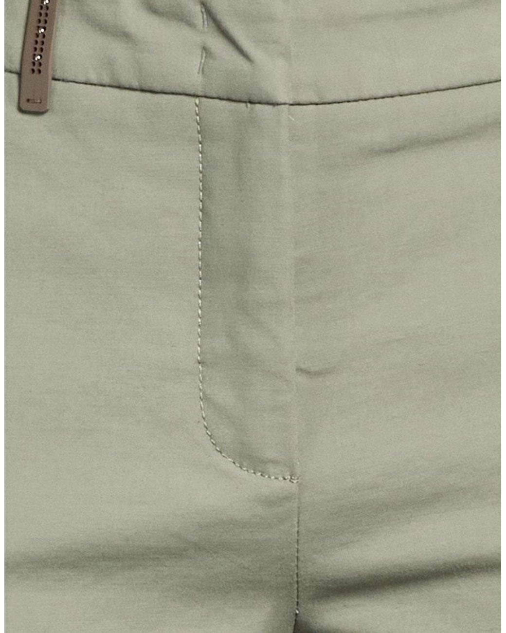 Peserico Green Pants Cotton, Viloft, Elastane