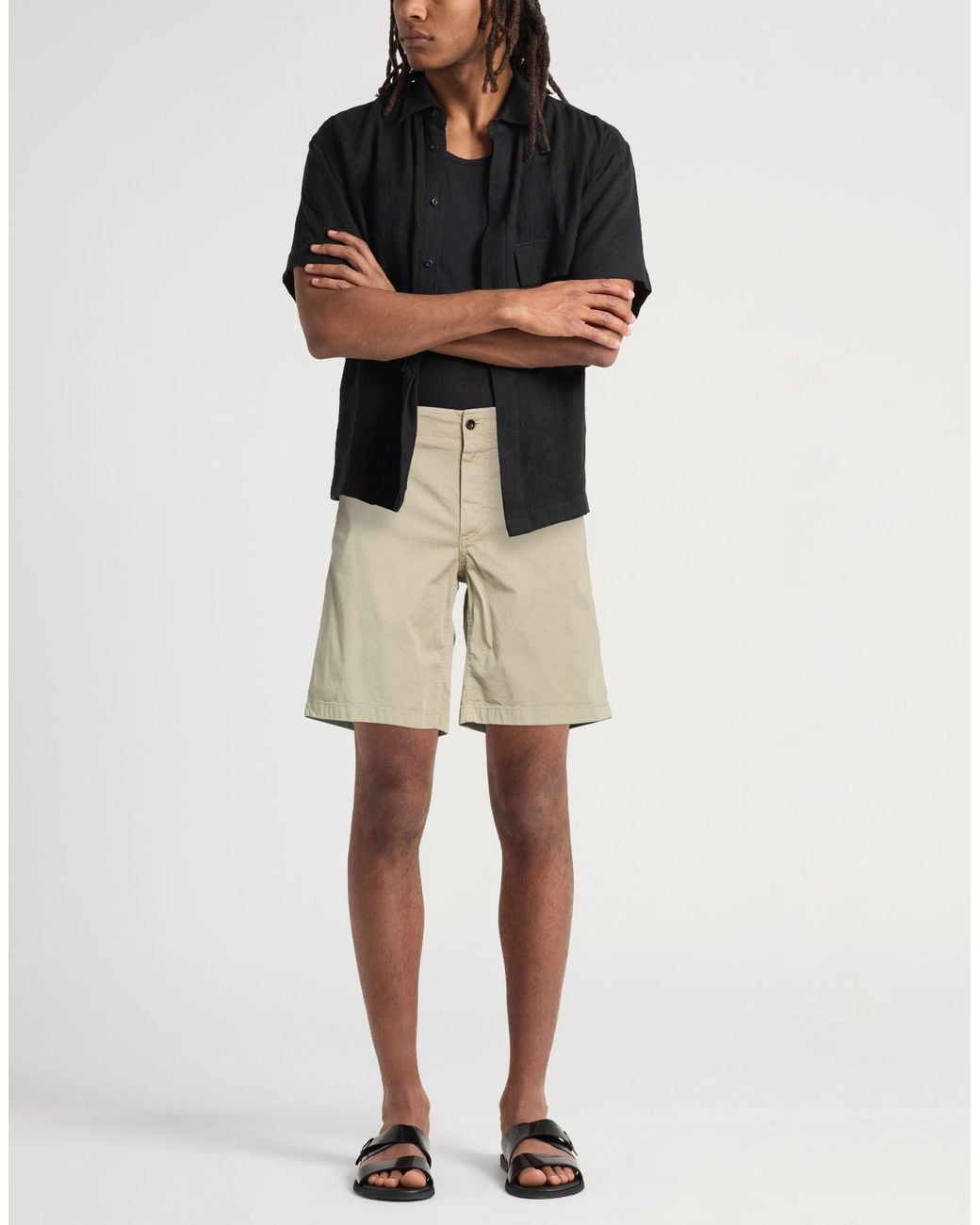 Drumohr Natural Shorts & Bermuda Shorts Cotton, Elastane for men