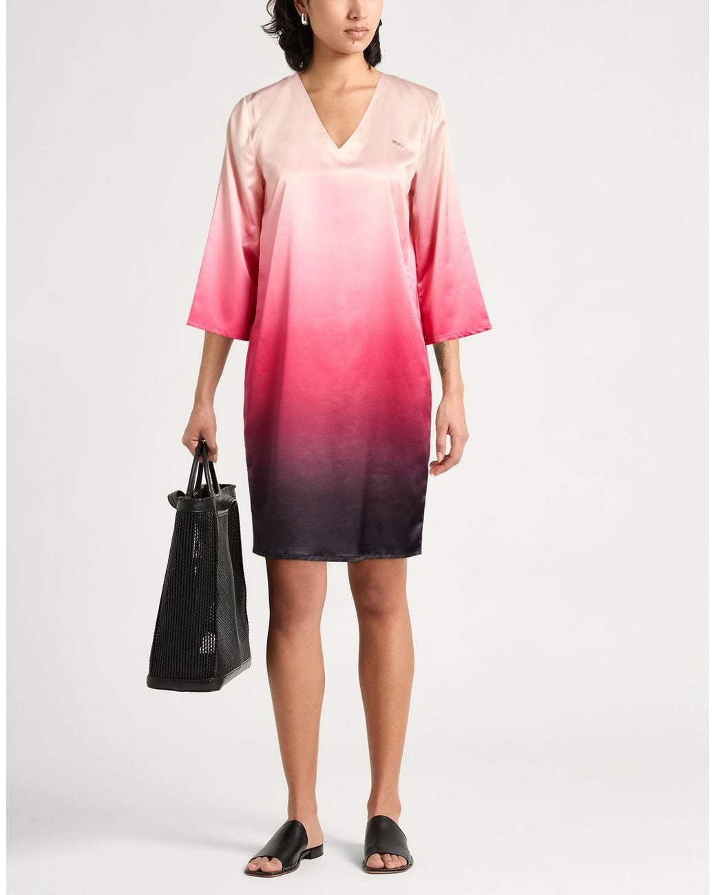 Liu Jo Pink Mini Dress Polyester, Elastane