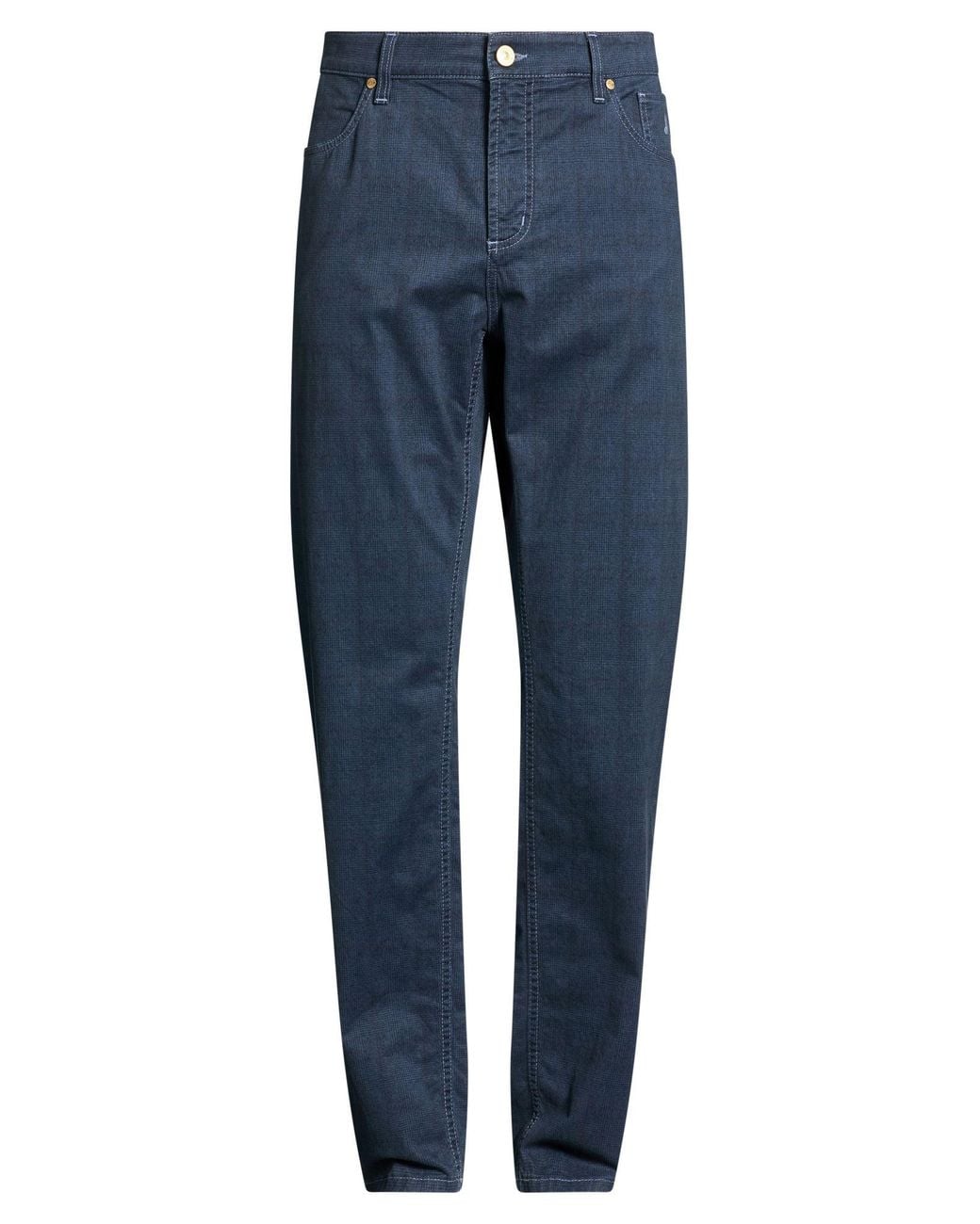 Jeckerson Blue Slate Pants Cotton, Elastane for men