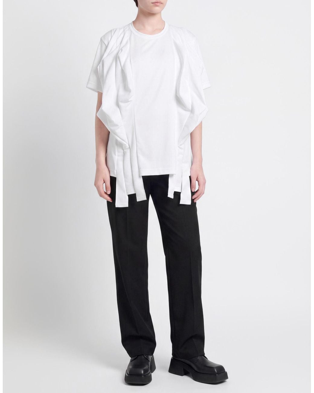 Comme des Garçons White T-Shirt Polyester