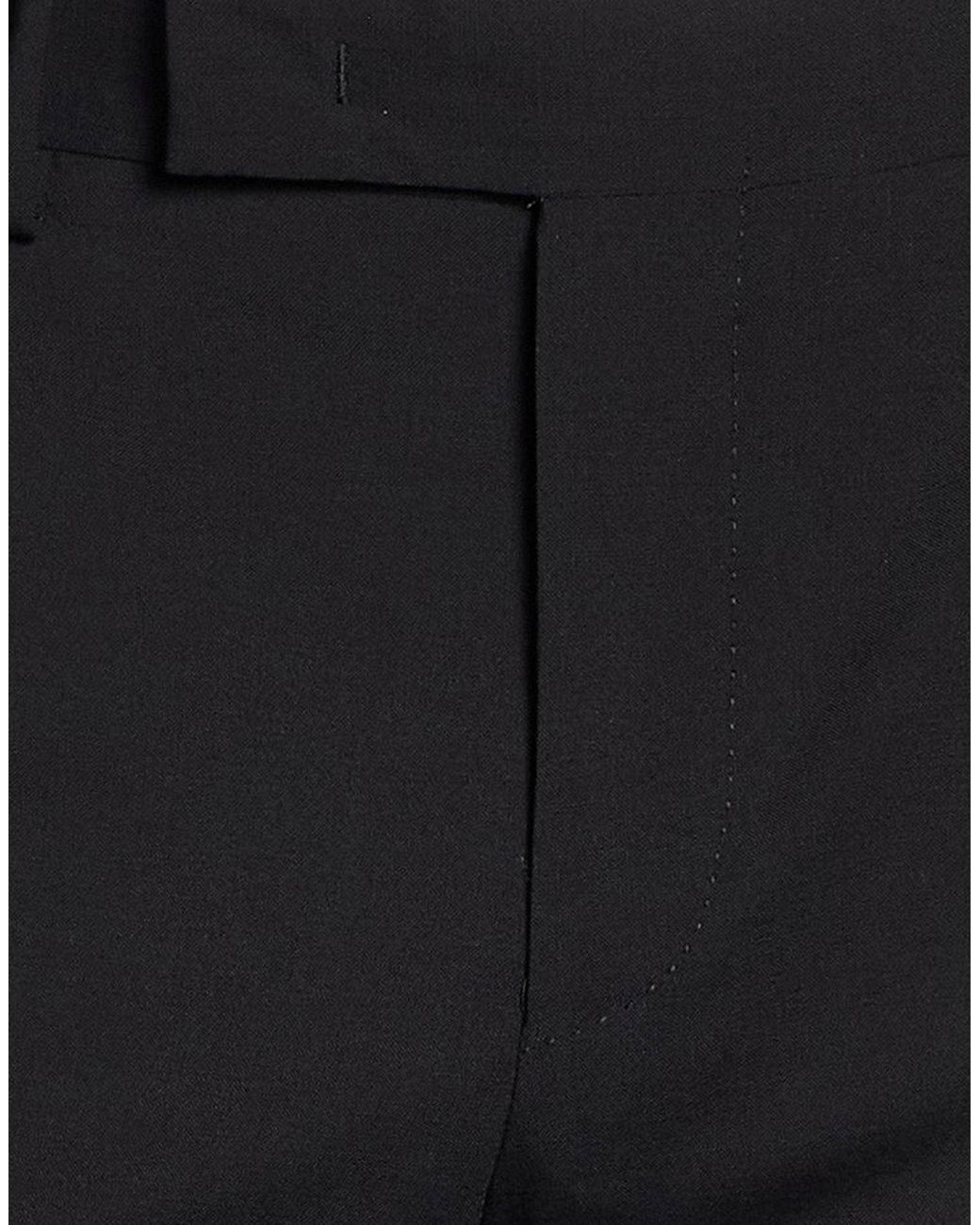 Germano Black Pants Virgin Wool, Elastane for men