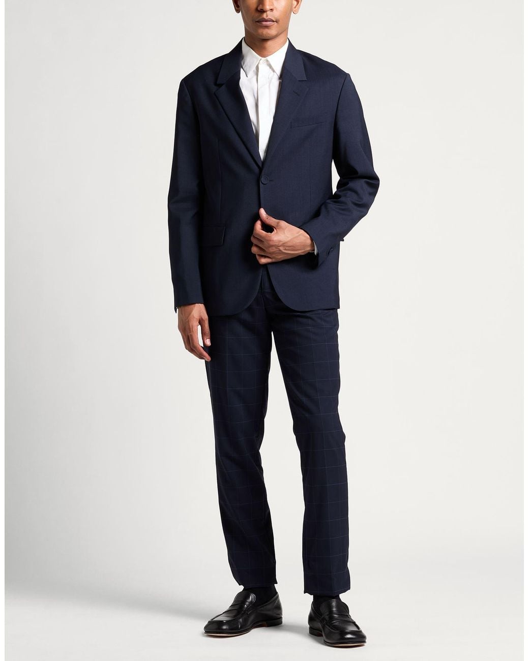 Fendi Blue Blazer Virgin Wool for men