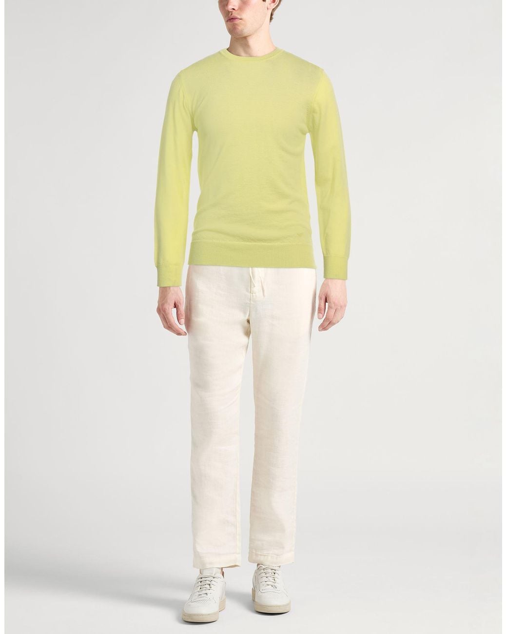 Emporio Armani Yellow Sweater Virgin Wool for men