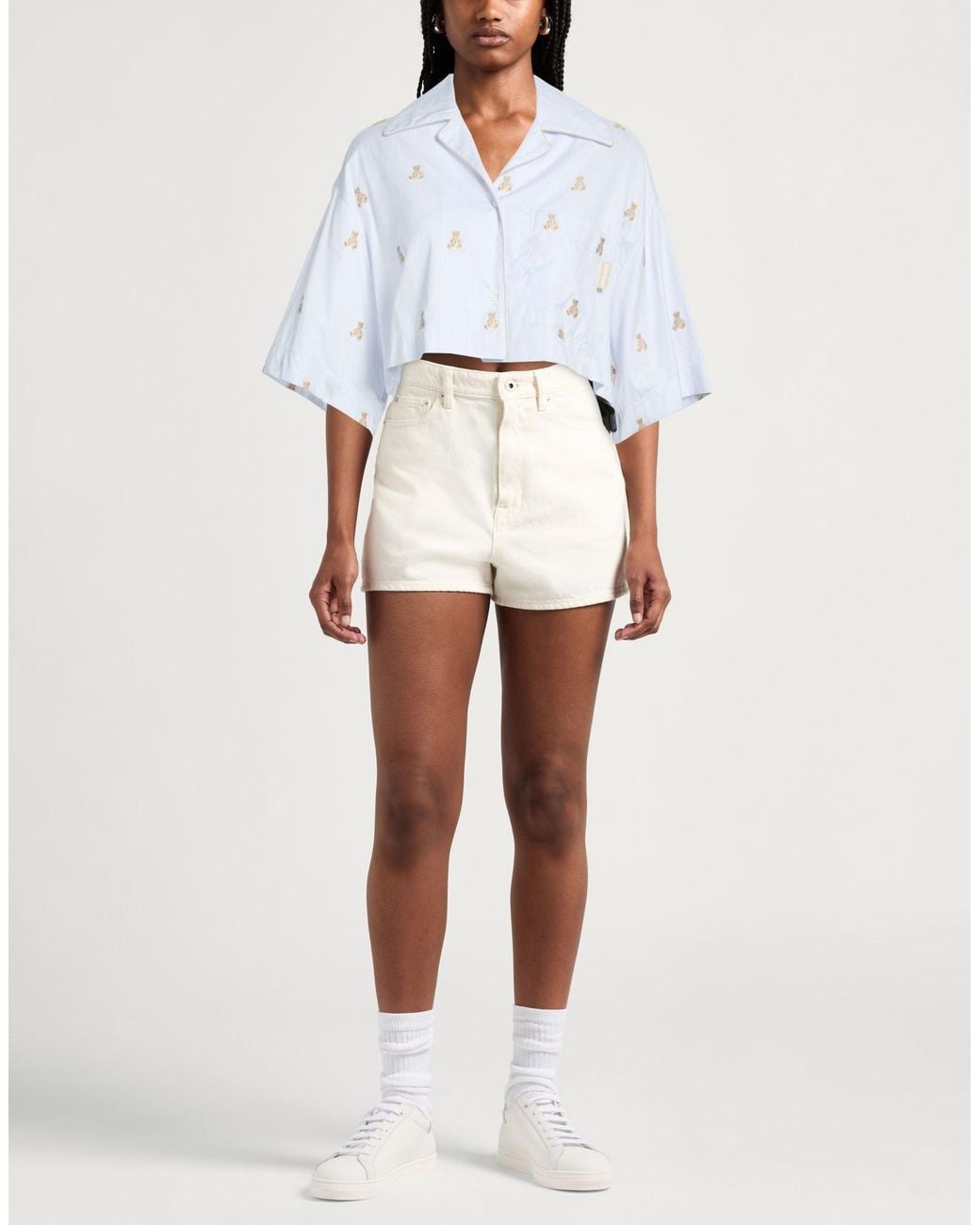 Palm Angels White Shirt Cotton