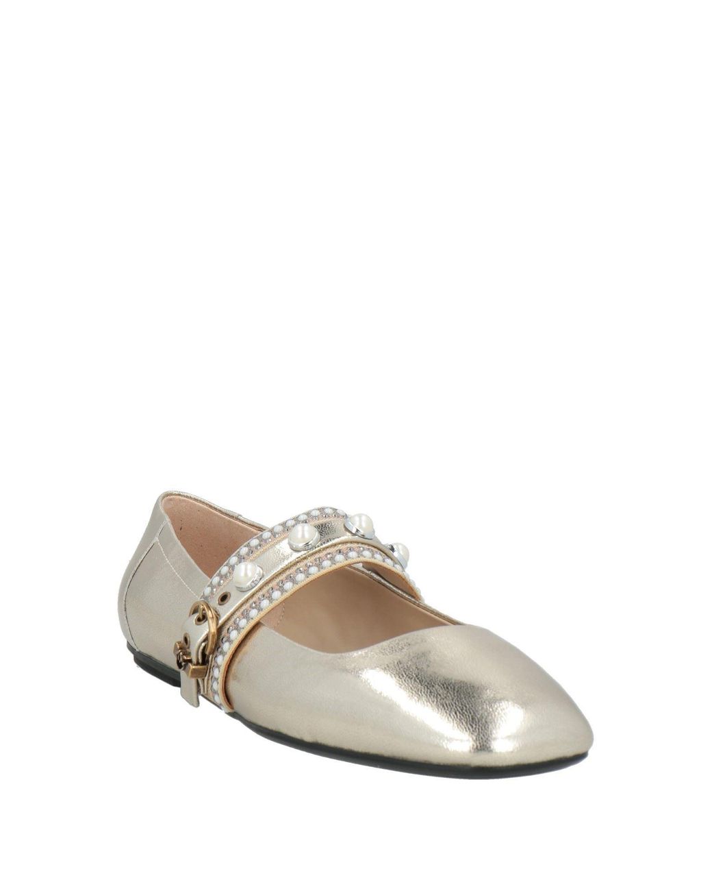 Pinko White Ballet Flats
