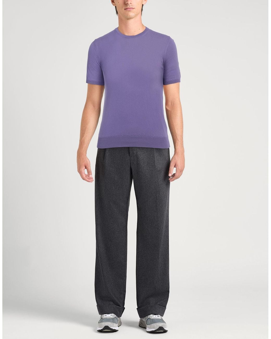Alpha Studio Purple Jumper for men