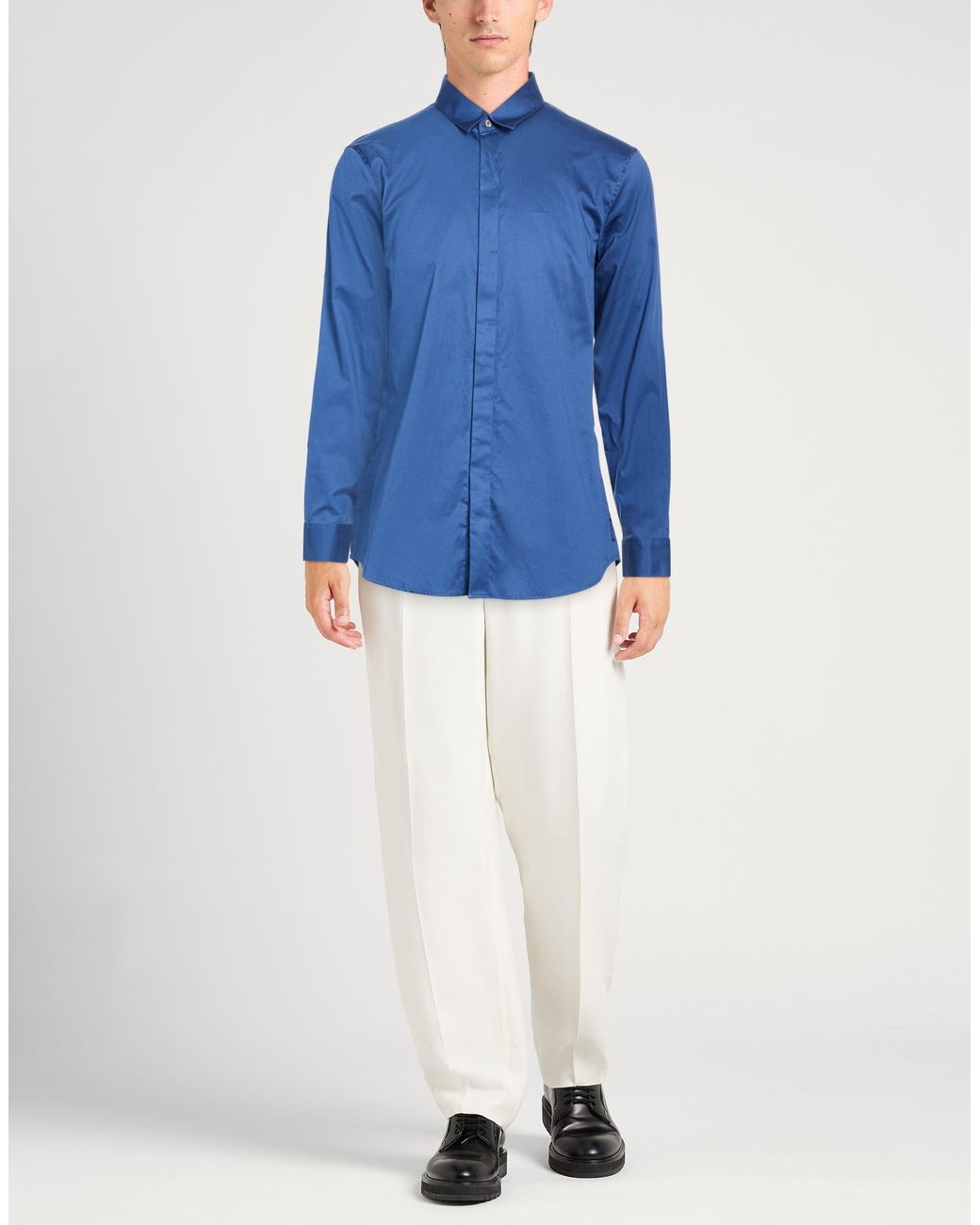 ARMANI EXCHANGE Blue Shirt for men