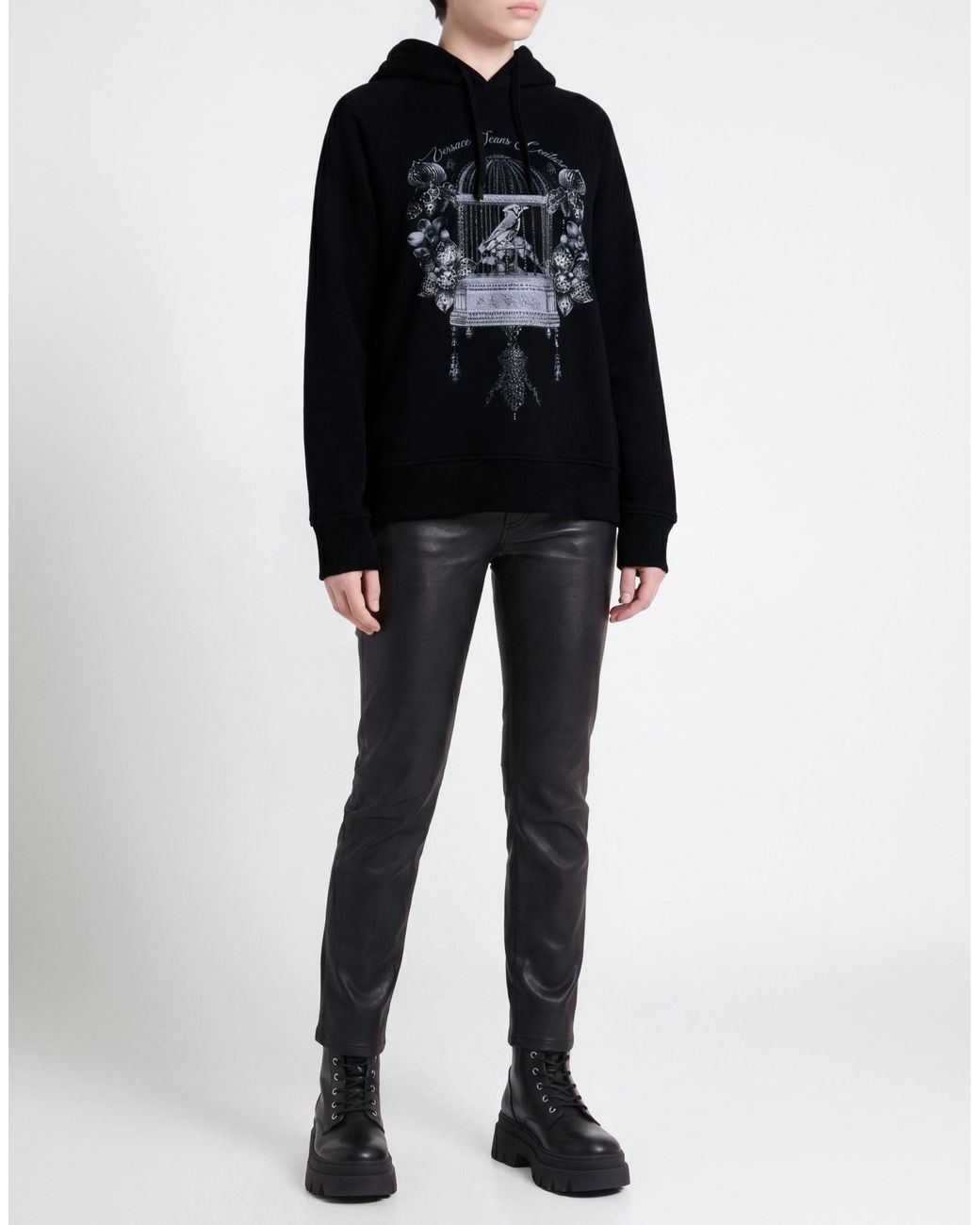 Versace Jeans Couture Black Sweatshirt Cotton