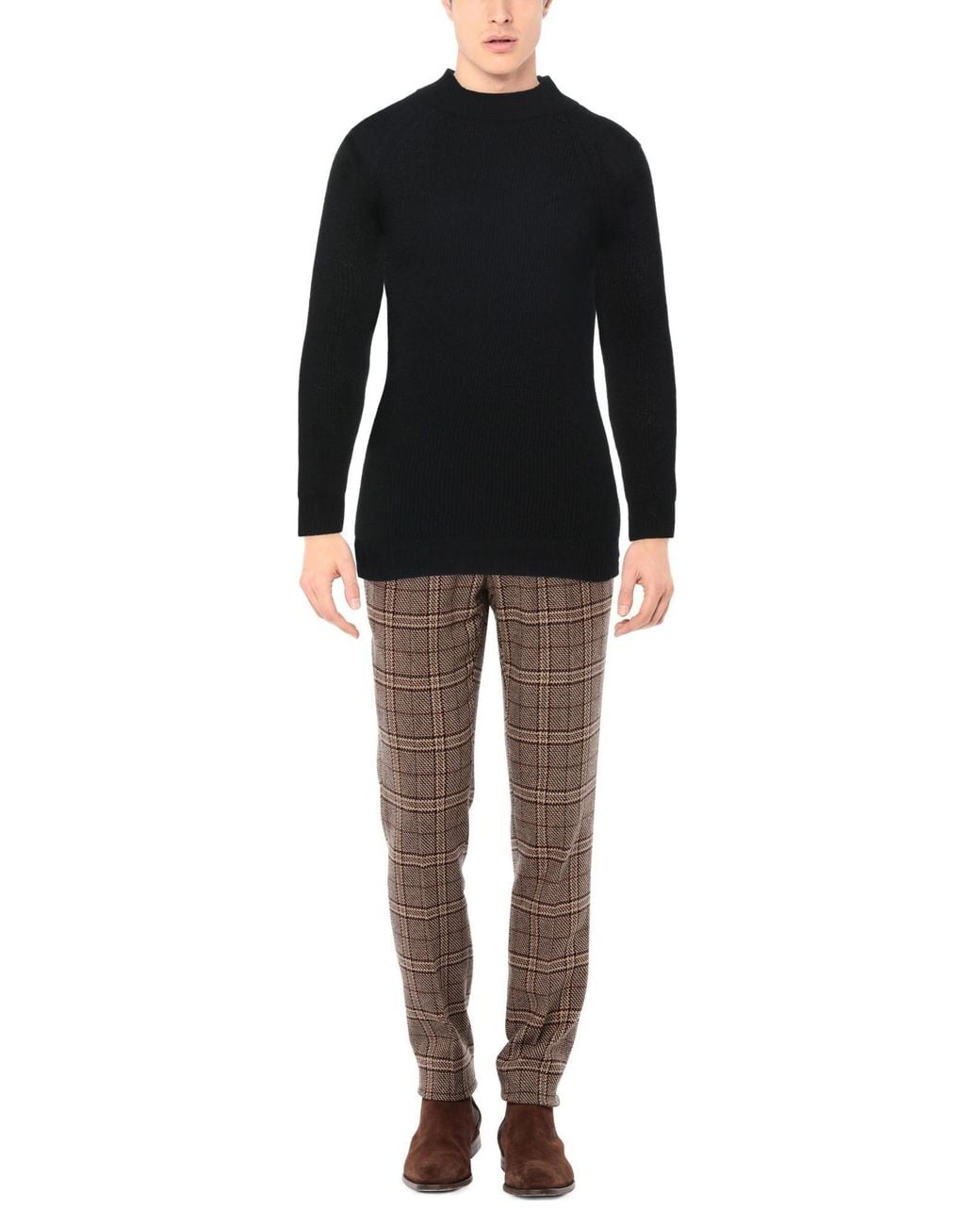 N.O.W. ANDREA ROSATI CASHMERE Black Sweater for men