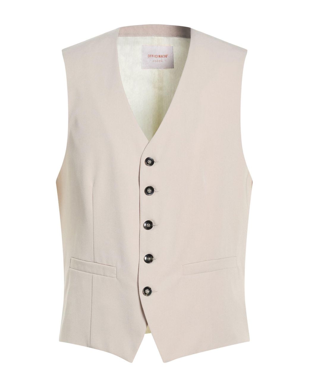 Officina 36 White Waistcoat for men