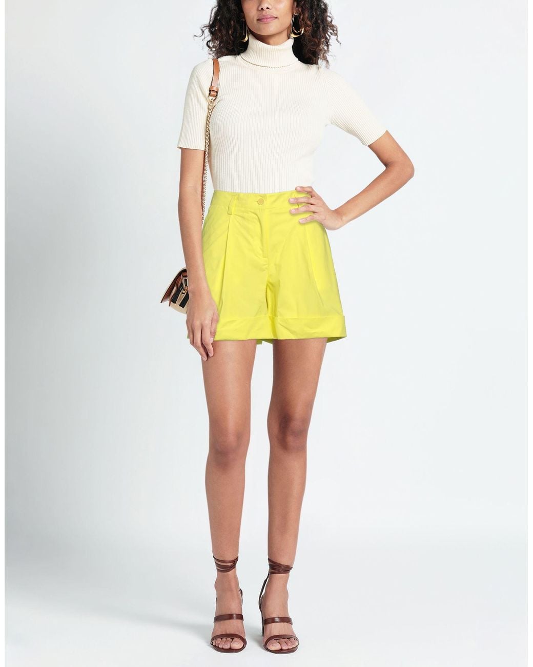 P.A.R.O.S.H. Yellow Shorts & Bermuda Shorts