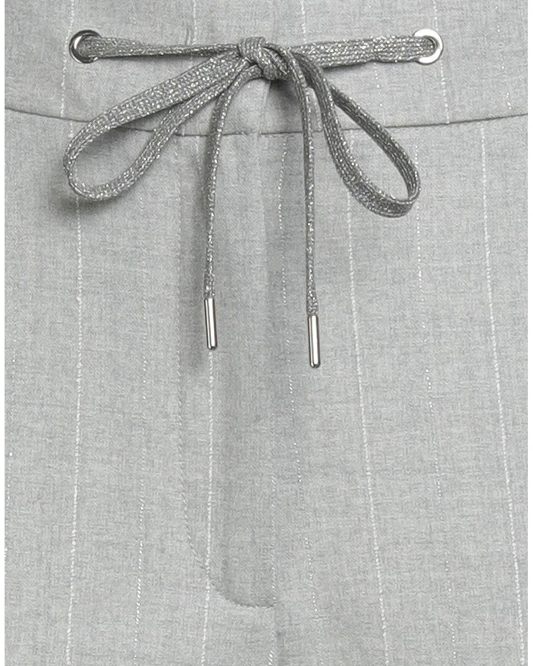 Eleventy Gray Light Pants Wool, Elastane