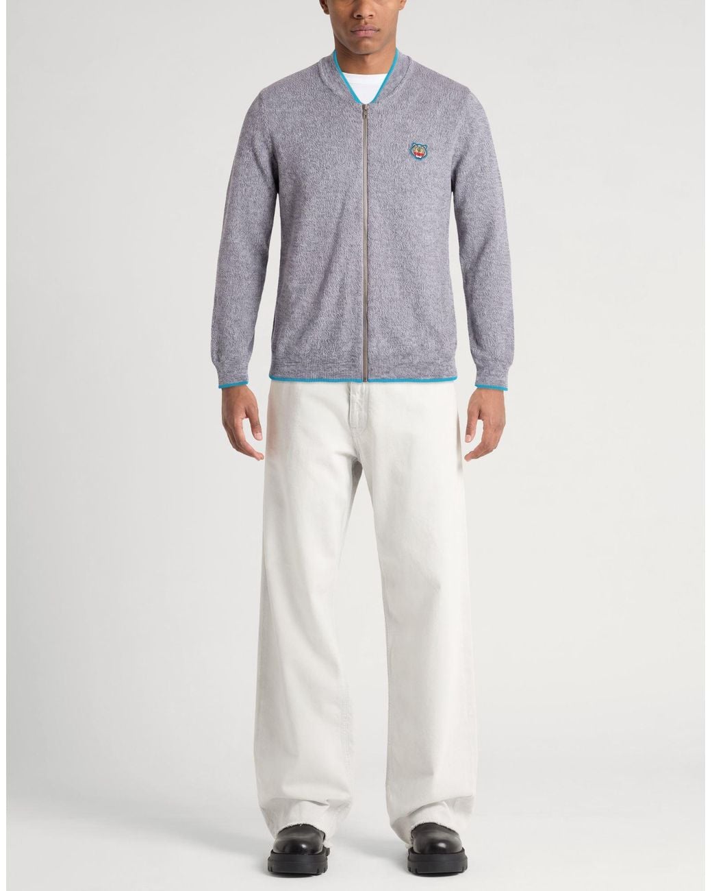 KENZO Blue Cardigan for men