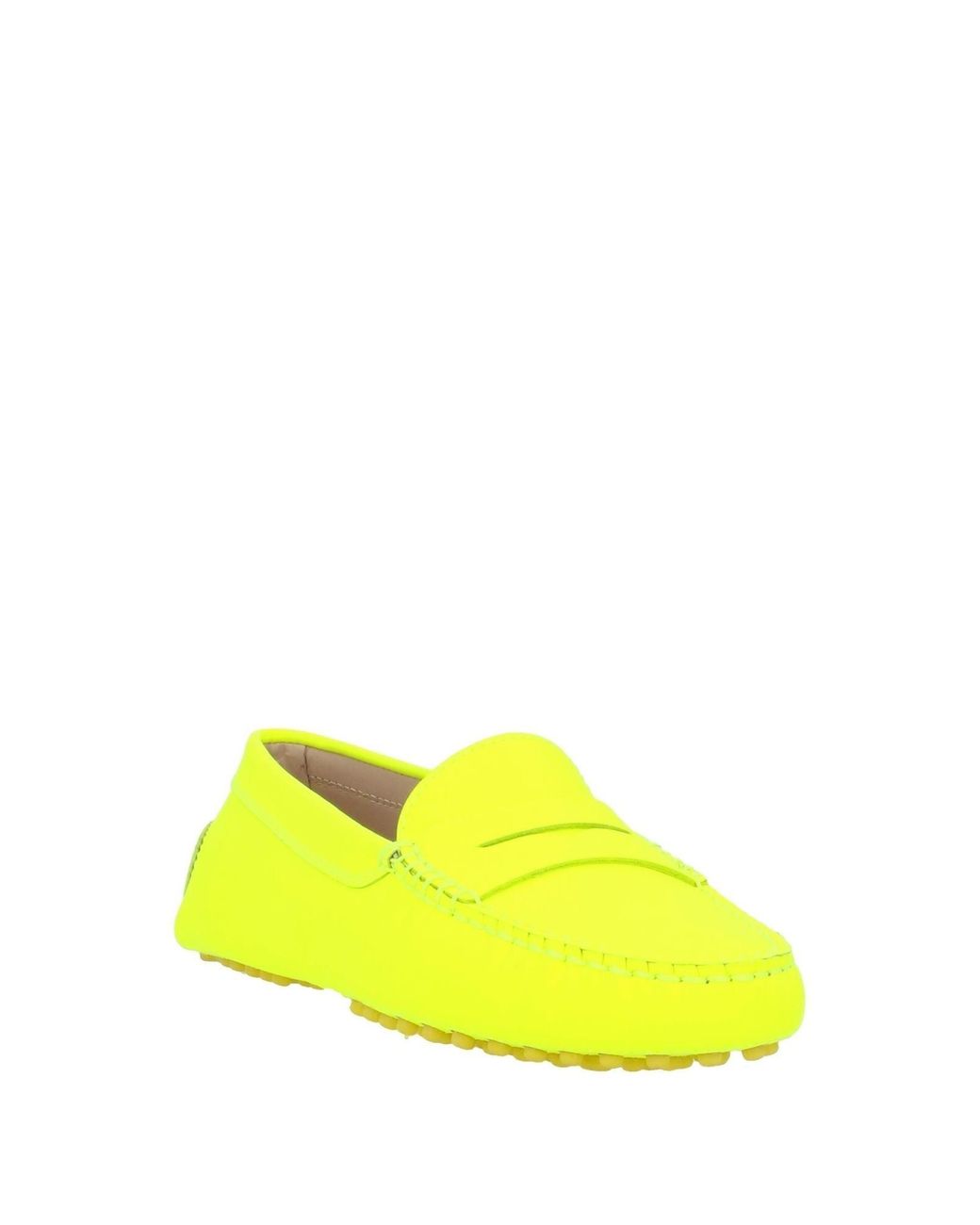 neon yellow loafers