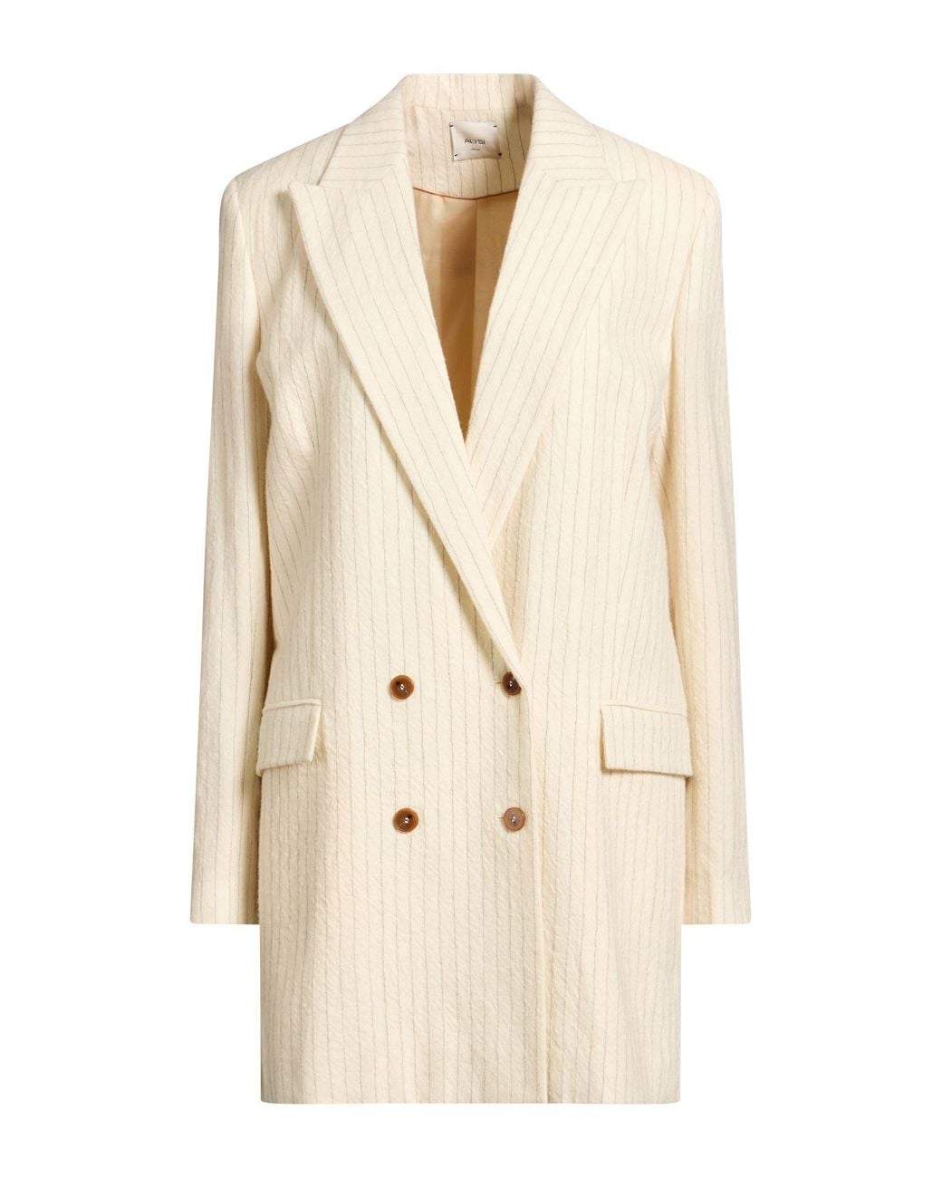 Alysi Natural Cream Blazer Virgin Wool