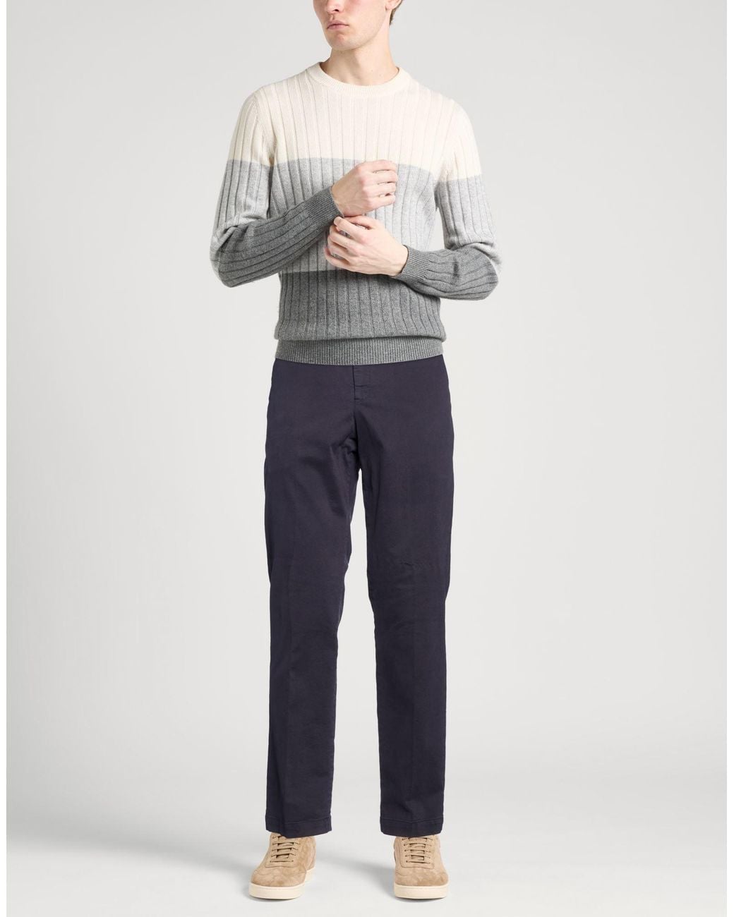PT Torino Blue Midnight Pants Cotton, Elastane for men
