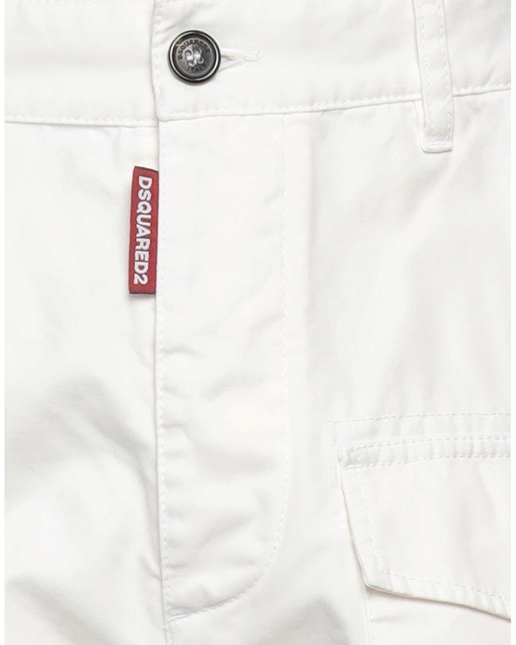DSquared² White Shorts & Bermuda Shorts for men