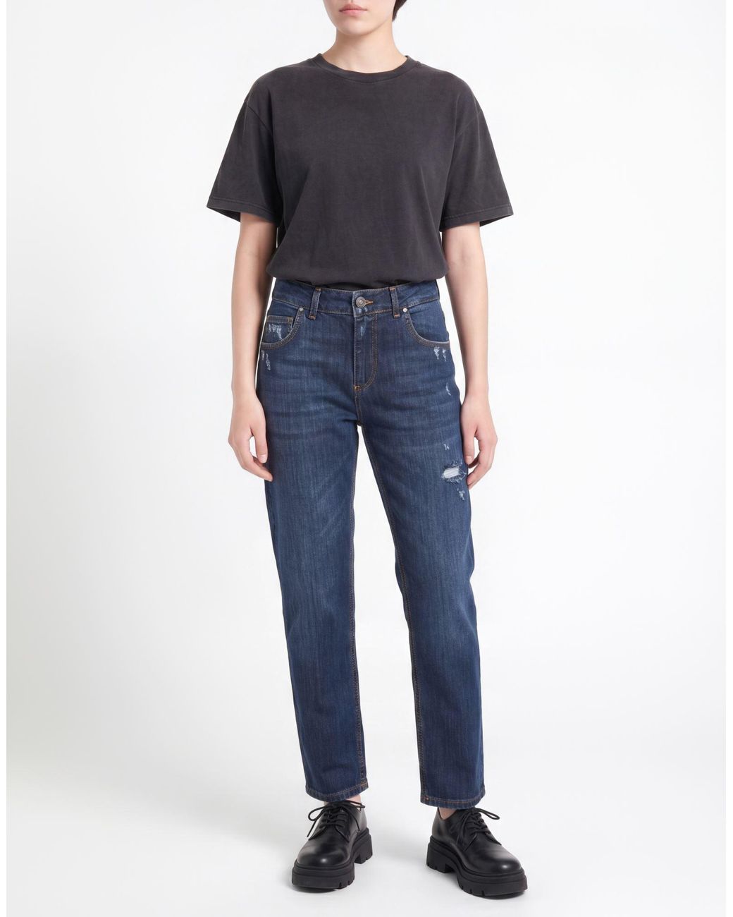 God Save Denim Blue Jeans Cotton, Elastane