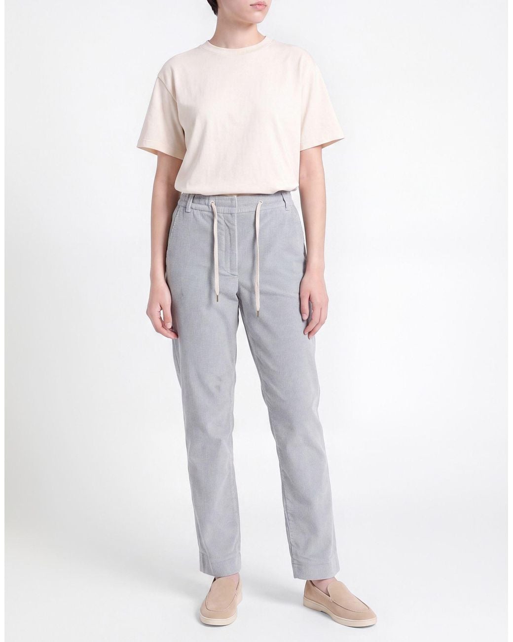 Eleventy Gray Light Pants Cotton