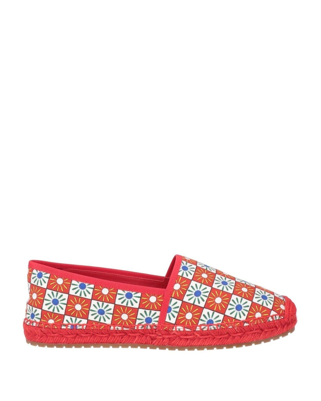Dolce & Gabbana Red Espadrilles Cotton, Viscose