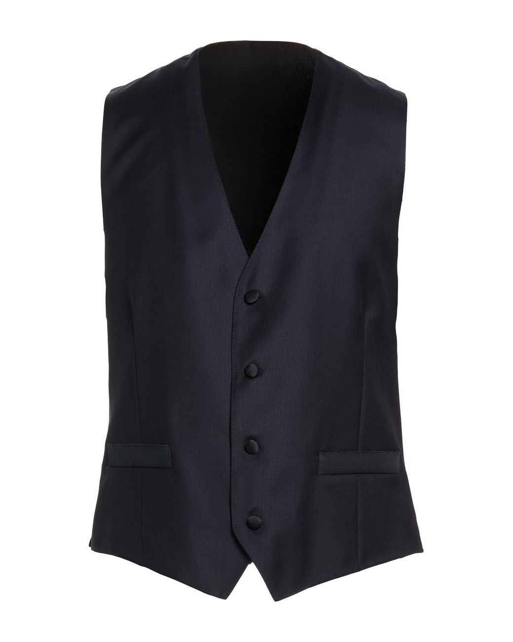 Lardini Blue Tailored Vest Wool for men