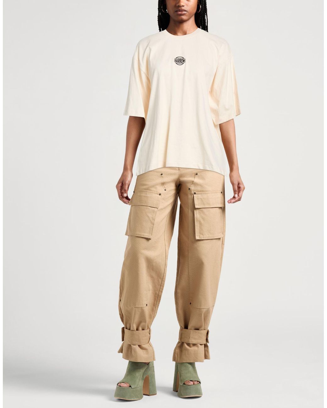 Barrow White Cream T-Shirt Cotton