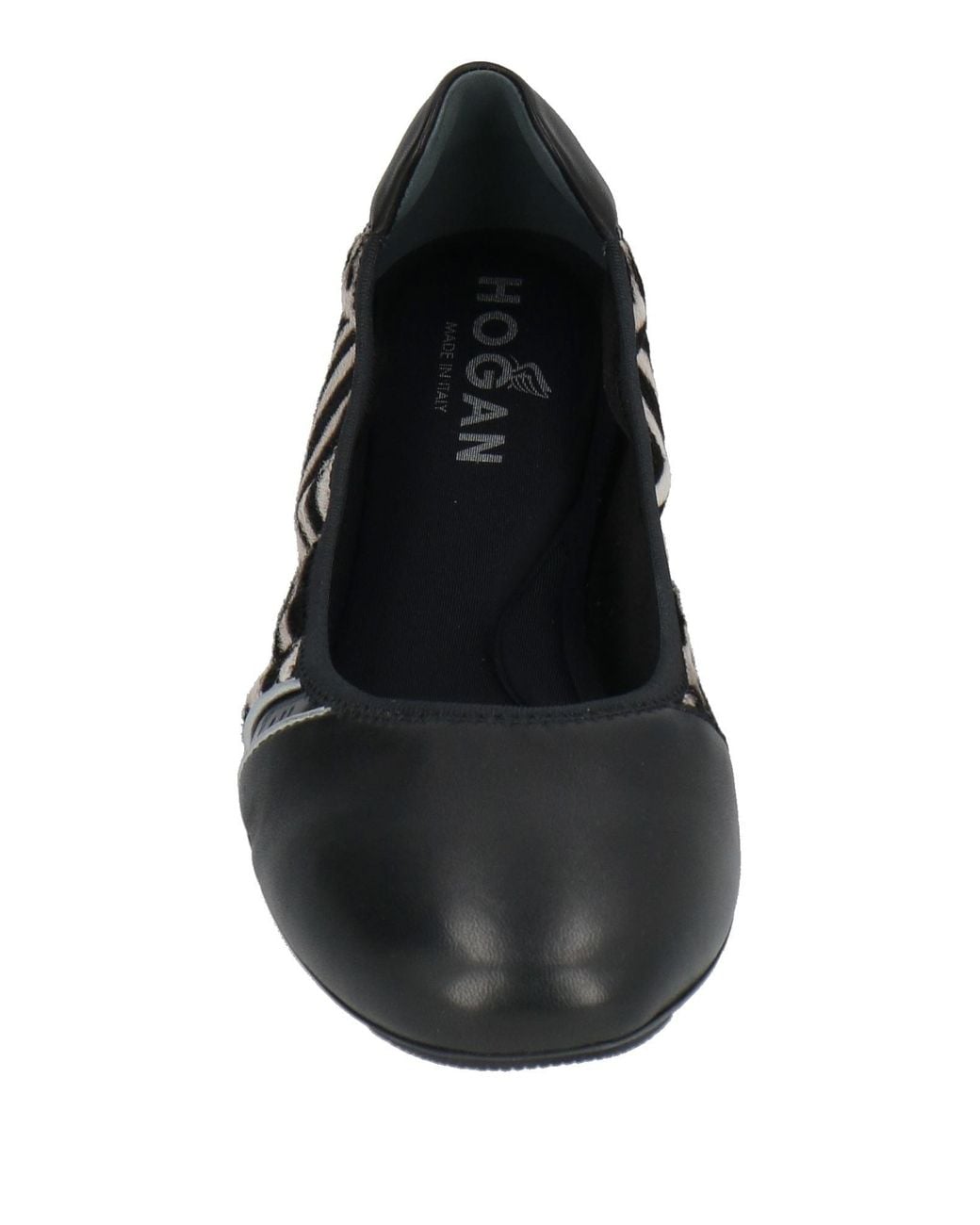 Hogan Black Ballet Flats Leather