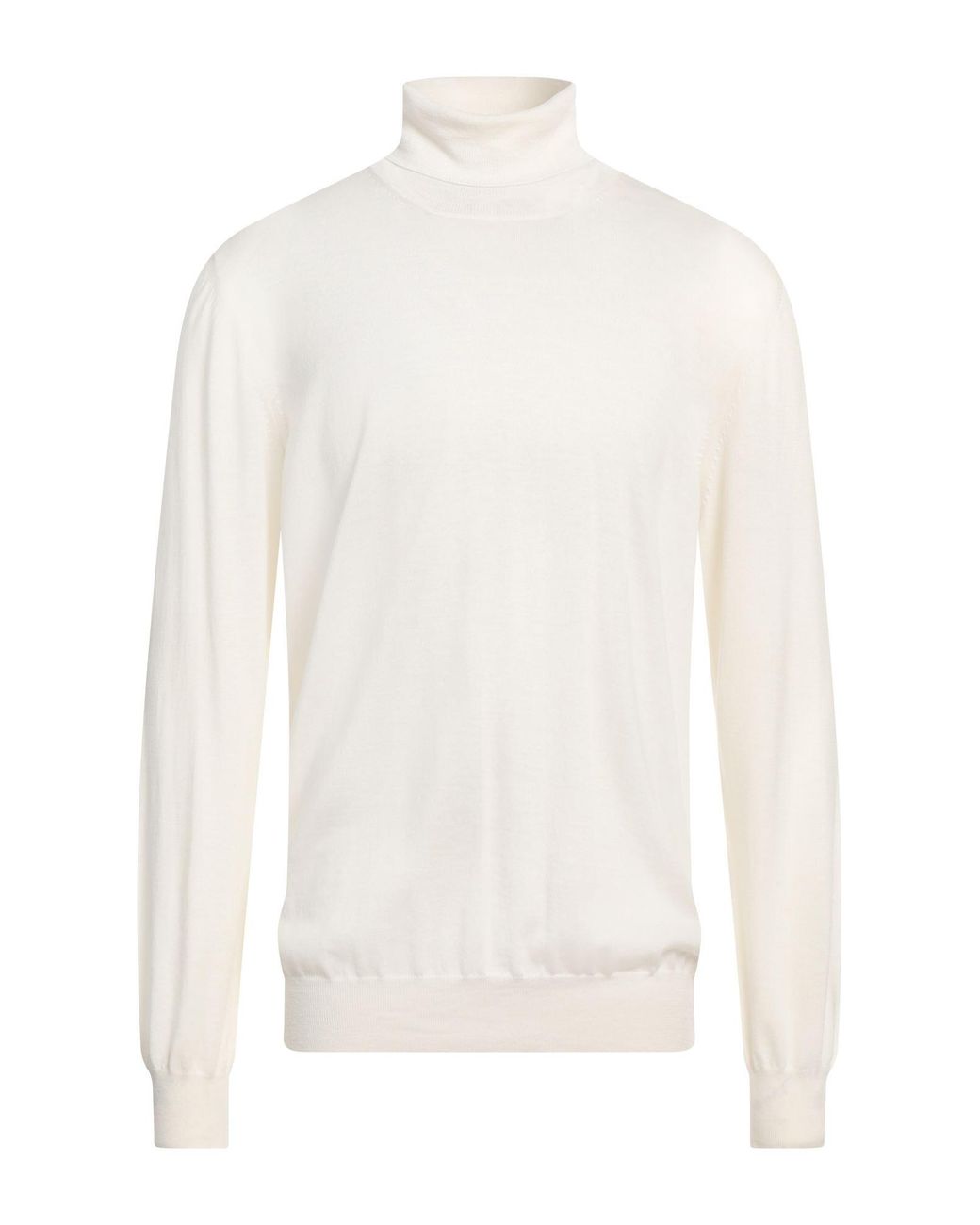 Lardini White Turtleneck for men