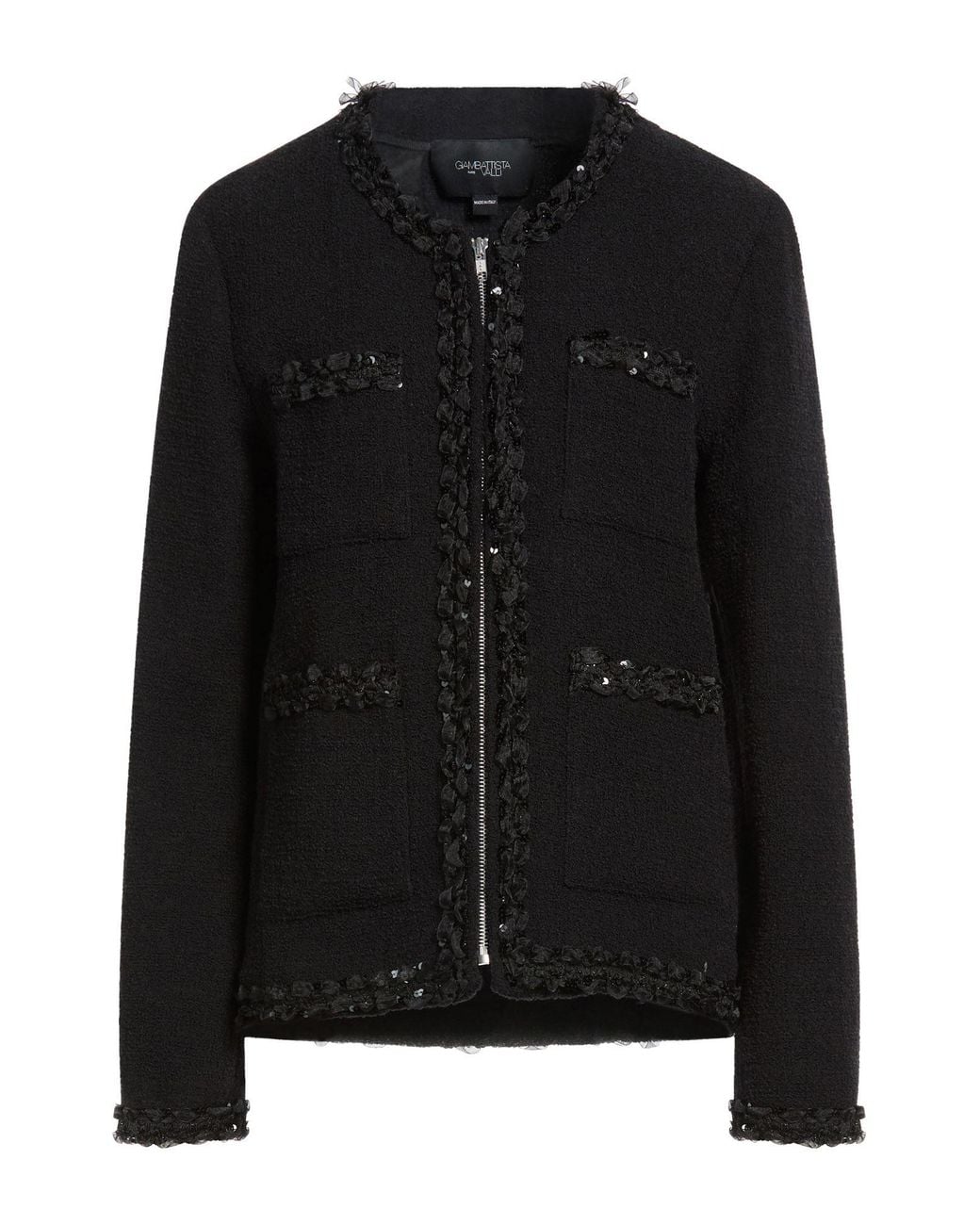 Giambattista Valli Black Jacket Wool, Polyamide