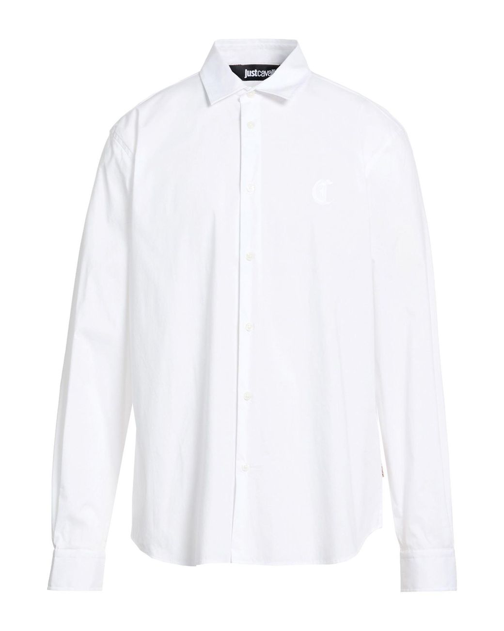 Just Cavalli White Shirt Cotton, Polyamide, Elastane for men