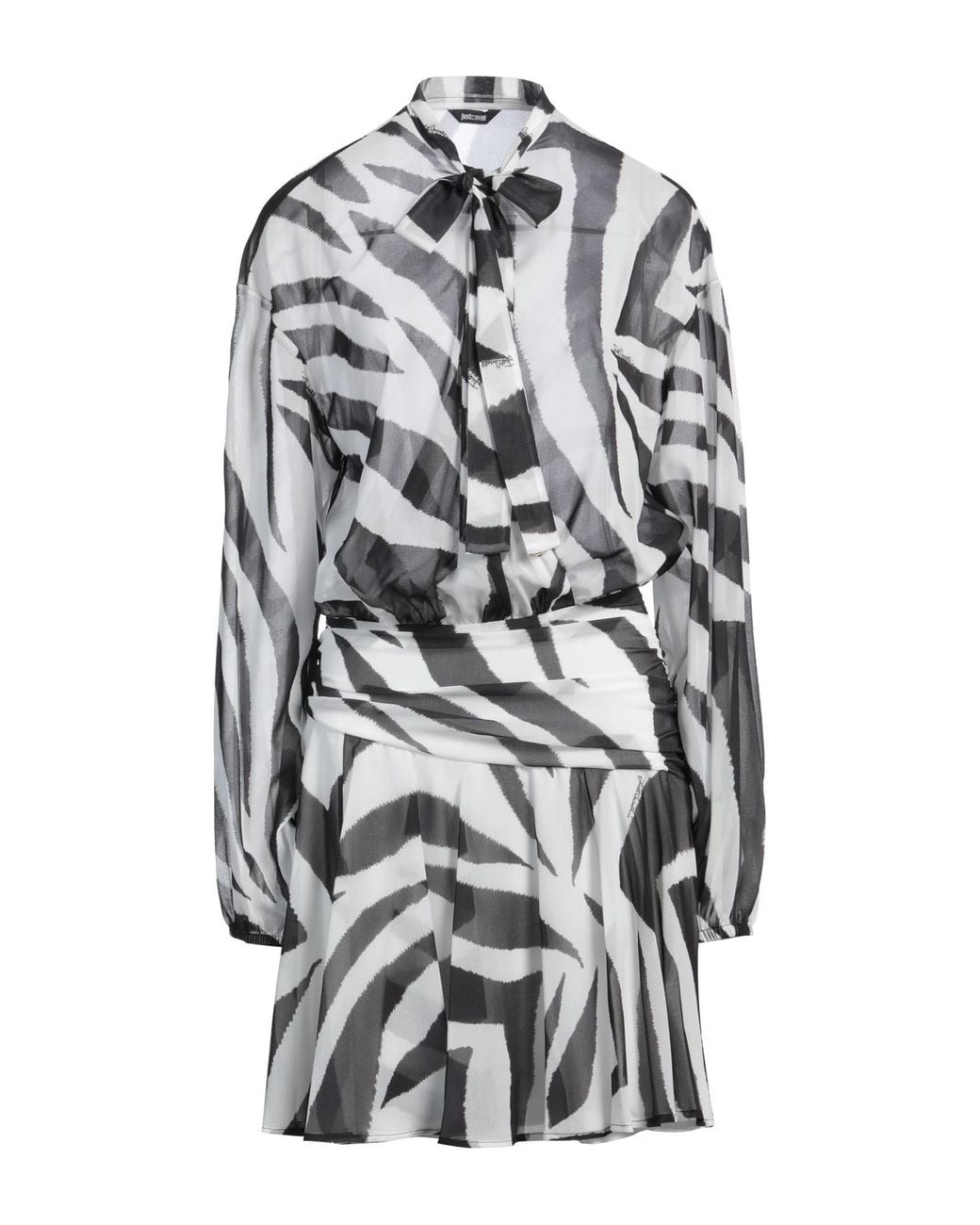 Just Cavalli White Midi Dress