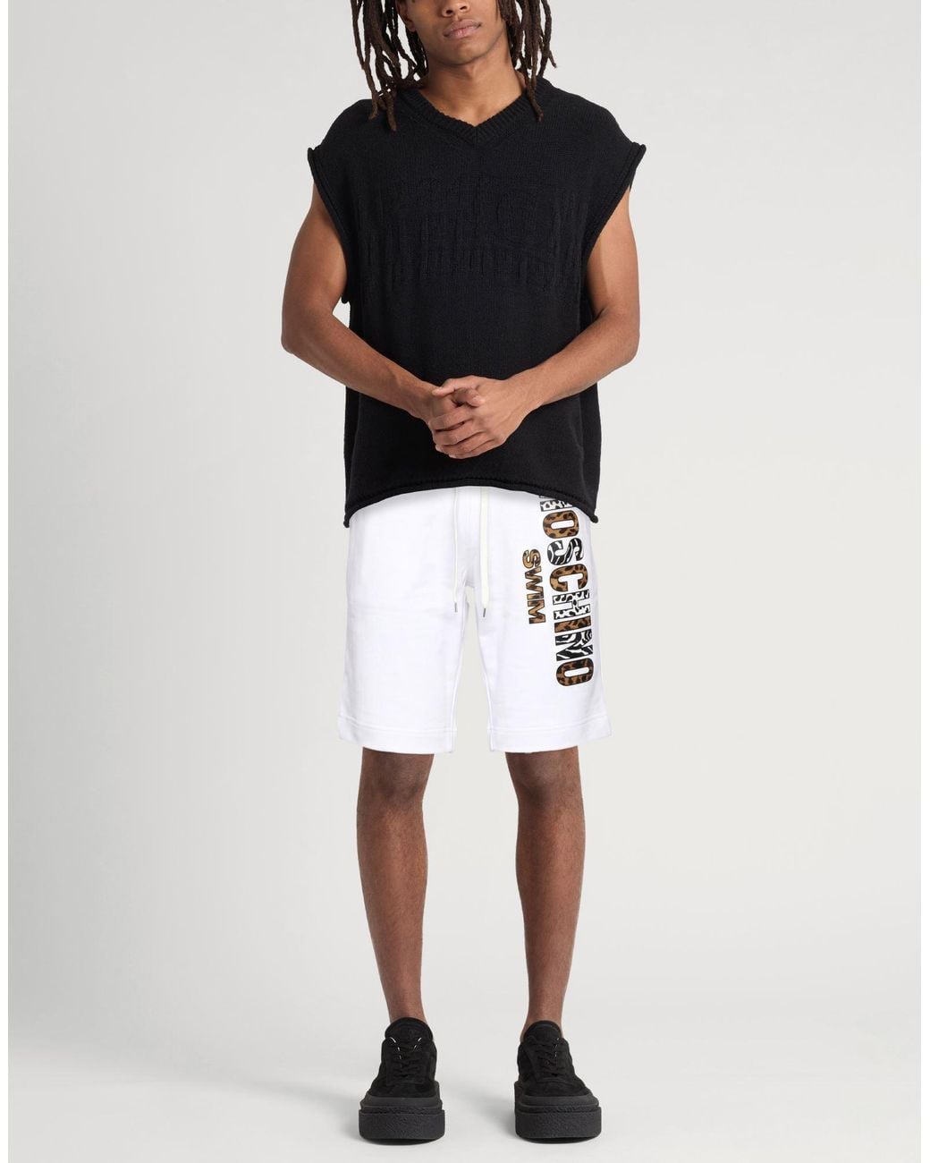 Moschino White Shorts & Bermuda Shorts Cotton for men