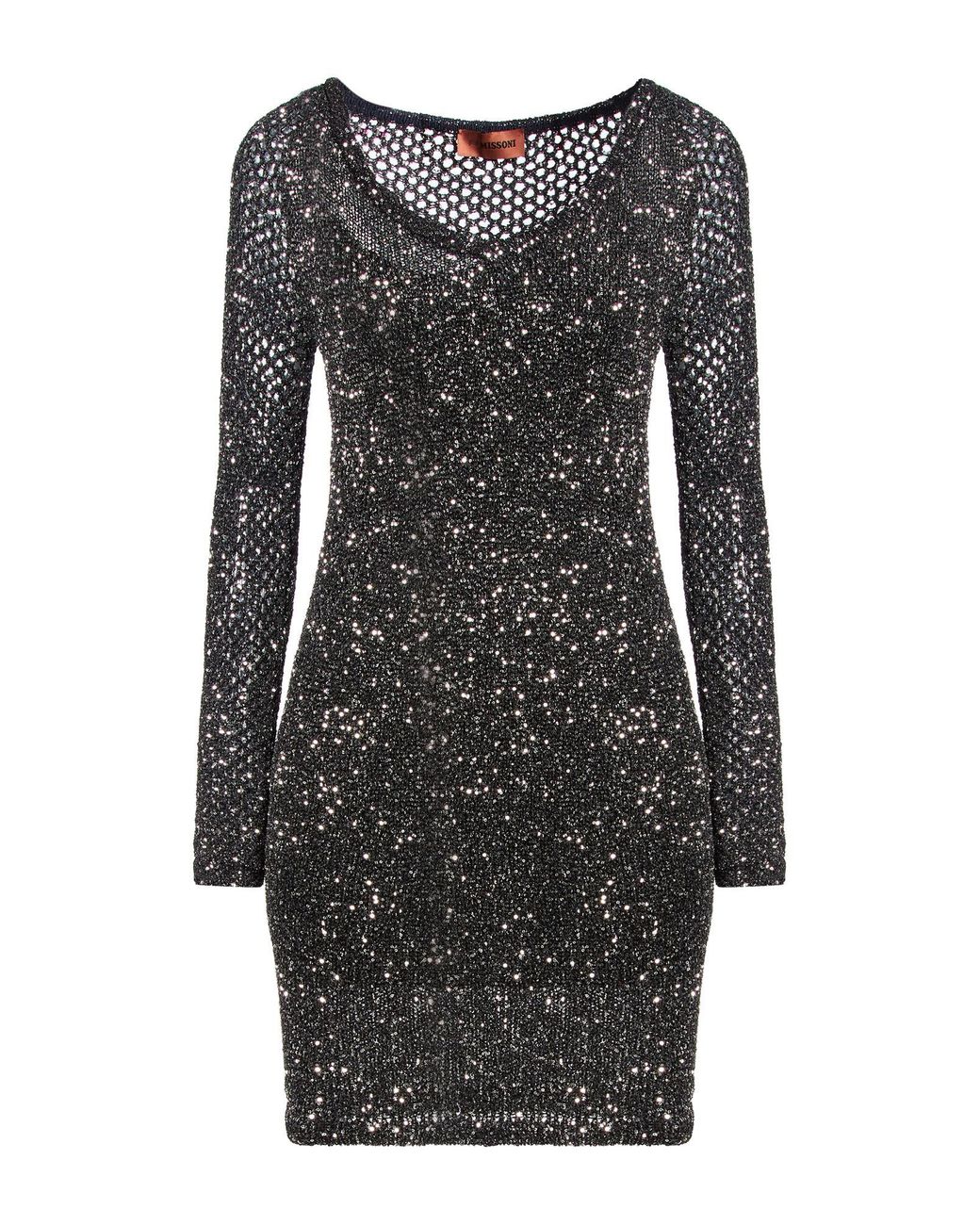 Missoni Black Mini Dress Polyamide, Polyester