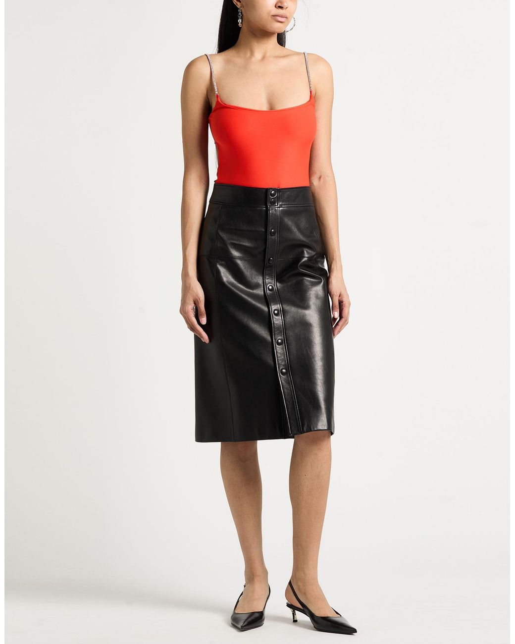 Alix Red Bodysuit Polyamide, Elastane